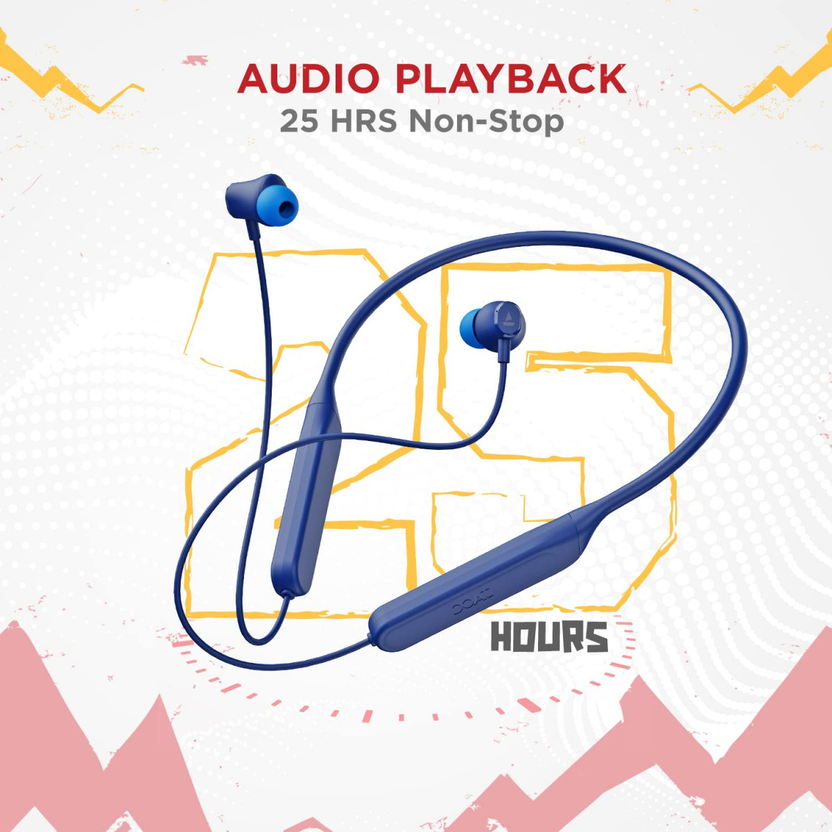 boAt Rockerz 378 Bluetooth Neckband with Spatial Bionic Sound Tuned by THX Beast Mode ASAP Charge Signature Sound 25 Hours Playtime BT v51Midnight Blue