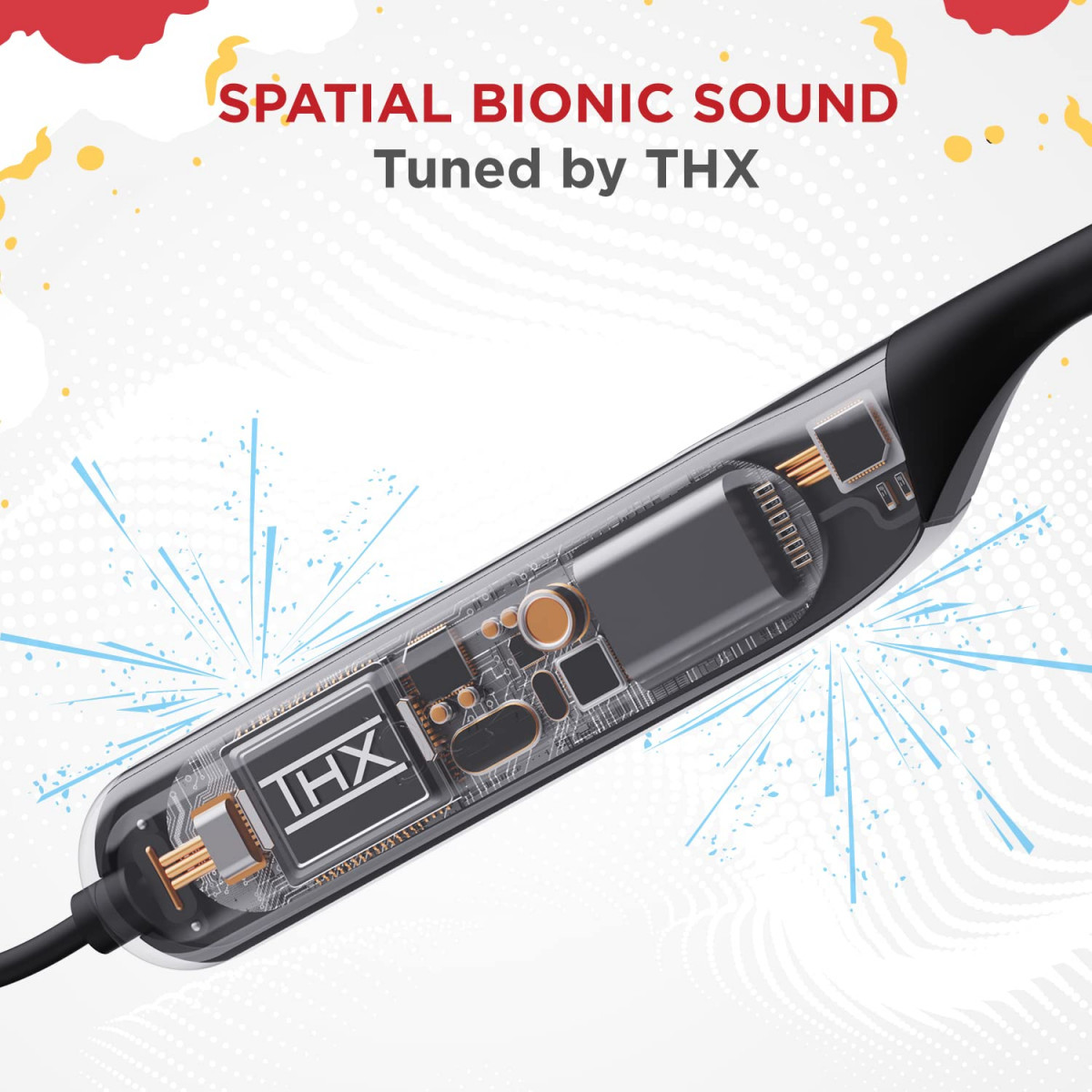 boAt Rockerz 378 Bluetooth Neckband with Spatial Bionic Sound Tuned by THX Beast Mode ASAP Charge Signature Sound 25 Hours Playtime BT v51Active Black