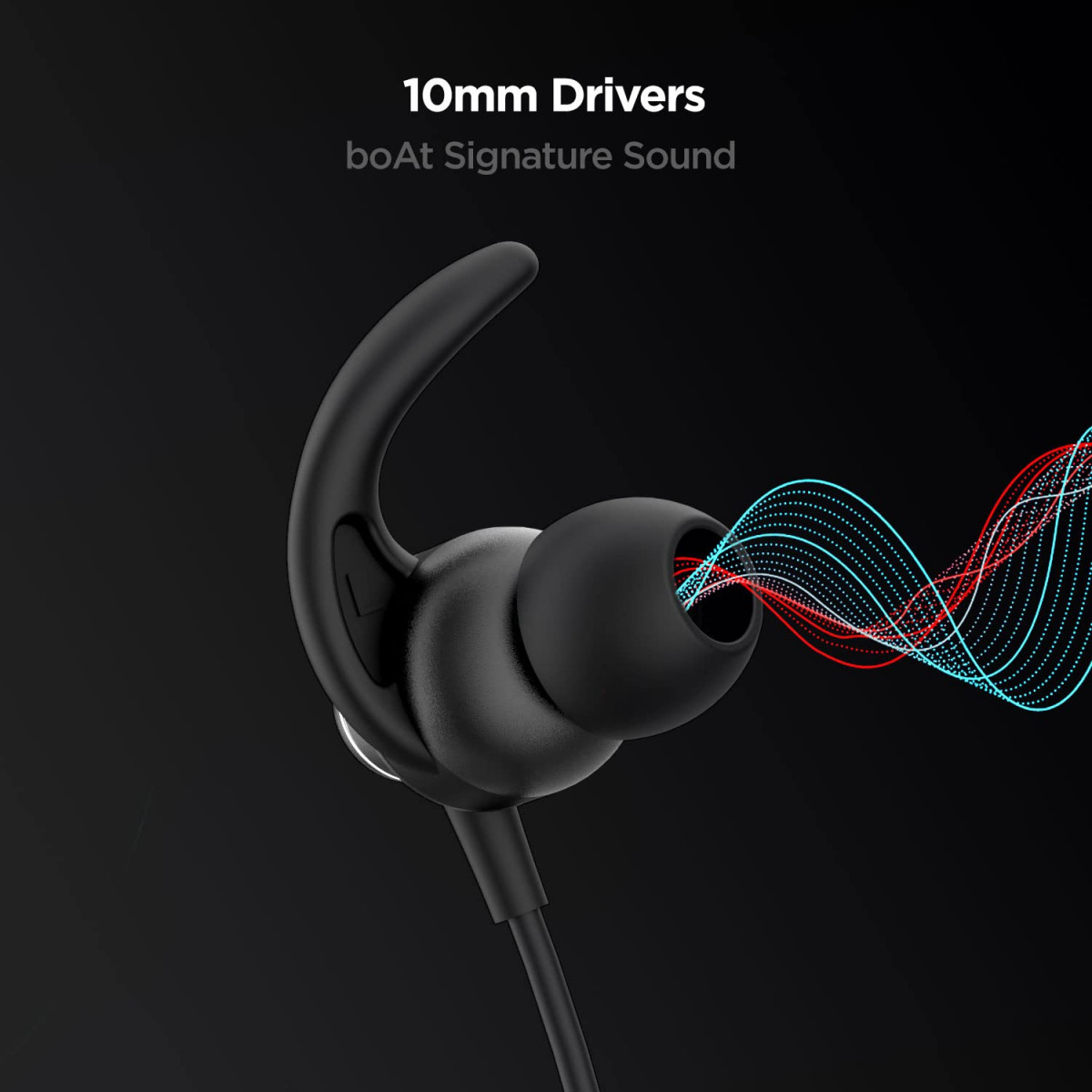 boAt Rockerz 385V2 Bluetooth in Ear Neckband with Qualcomm Aptx CVC Upto 40 Hours Battery ASAP Charge Ipx6 Rating and Dual PairingActive Black