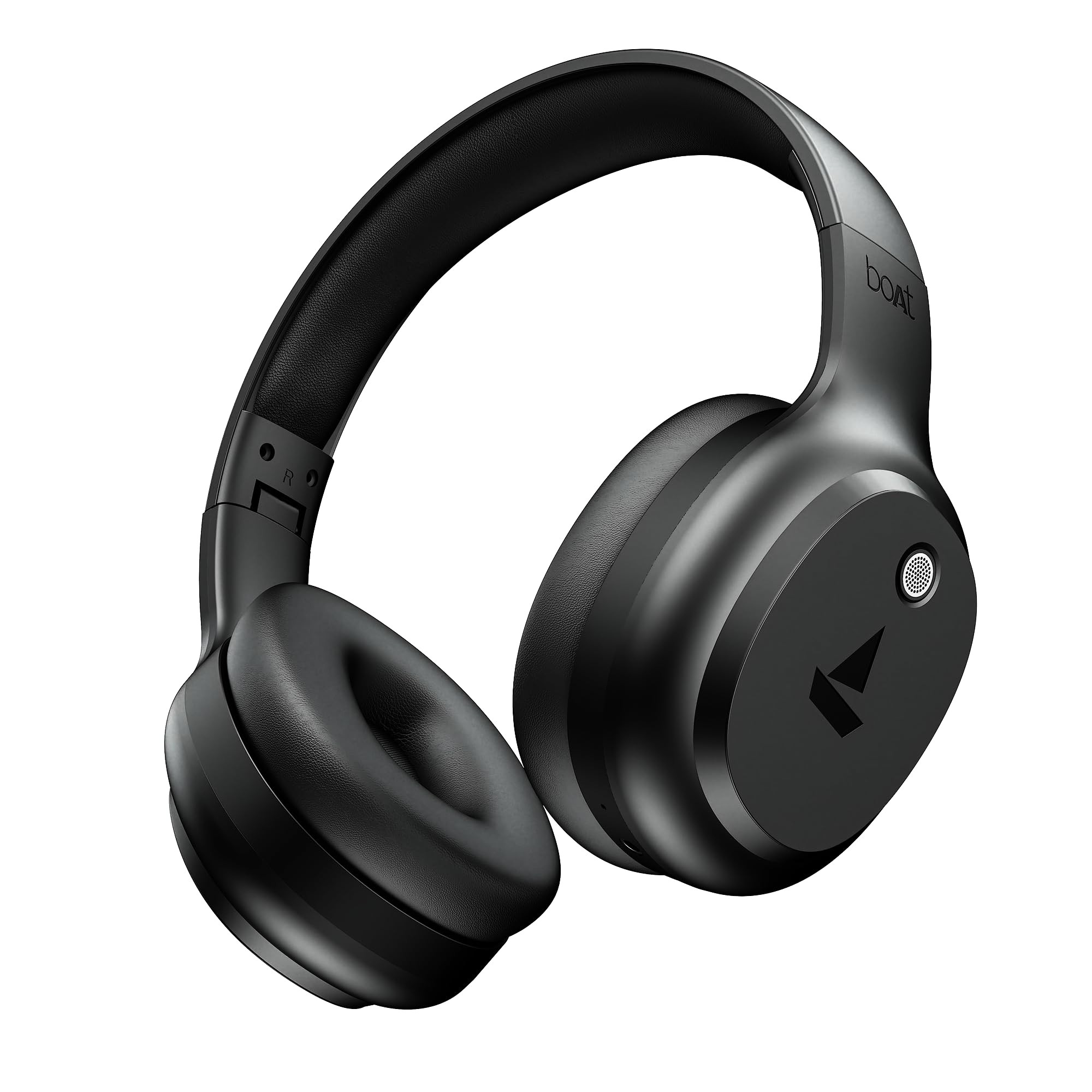 boAt Rockerz 421 2025 Launch 40Hrs Battery Low Latency40ms 40mm Drivers ENx Technology Integrated Controls v54 Bluetooth Headphones Wireless Headphone with Mic Black Sabre