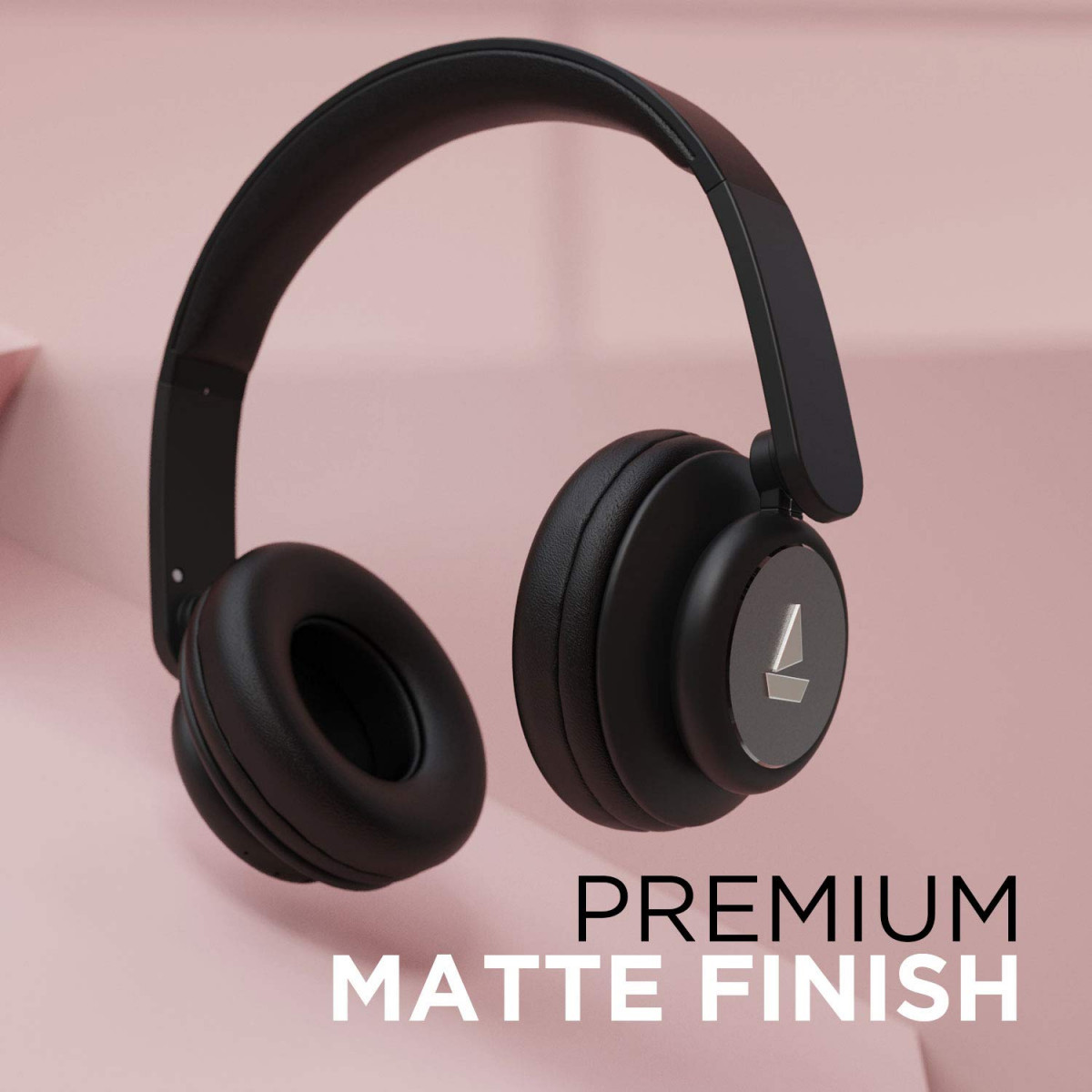 boAt Rockerz 450R On-Ear Headphones with 15 Hours Battery Black