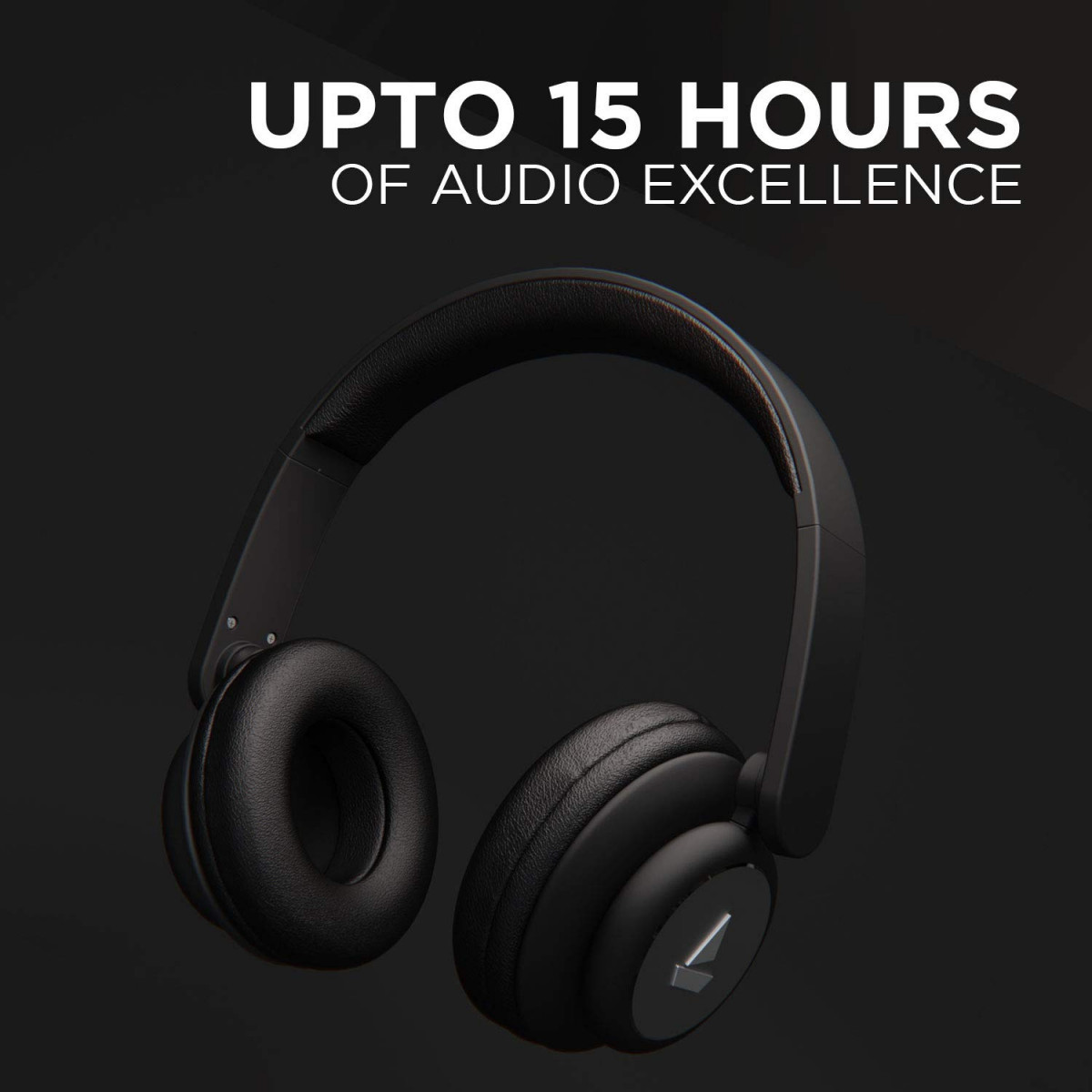 boAt Rockerz 450R On-Ear Headphones with 15 Hours Battery Black