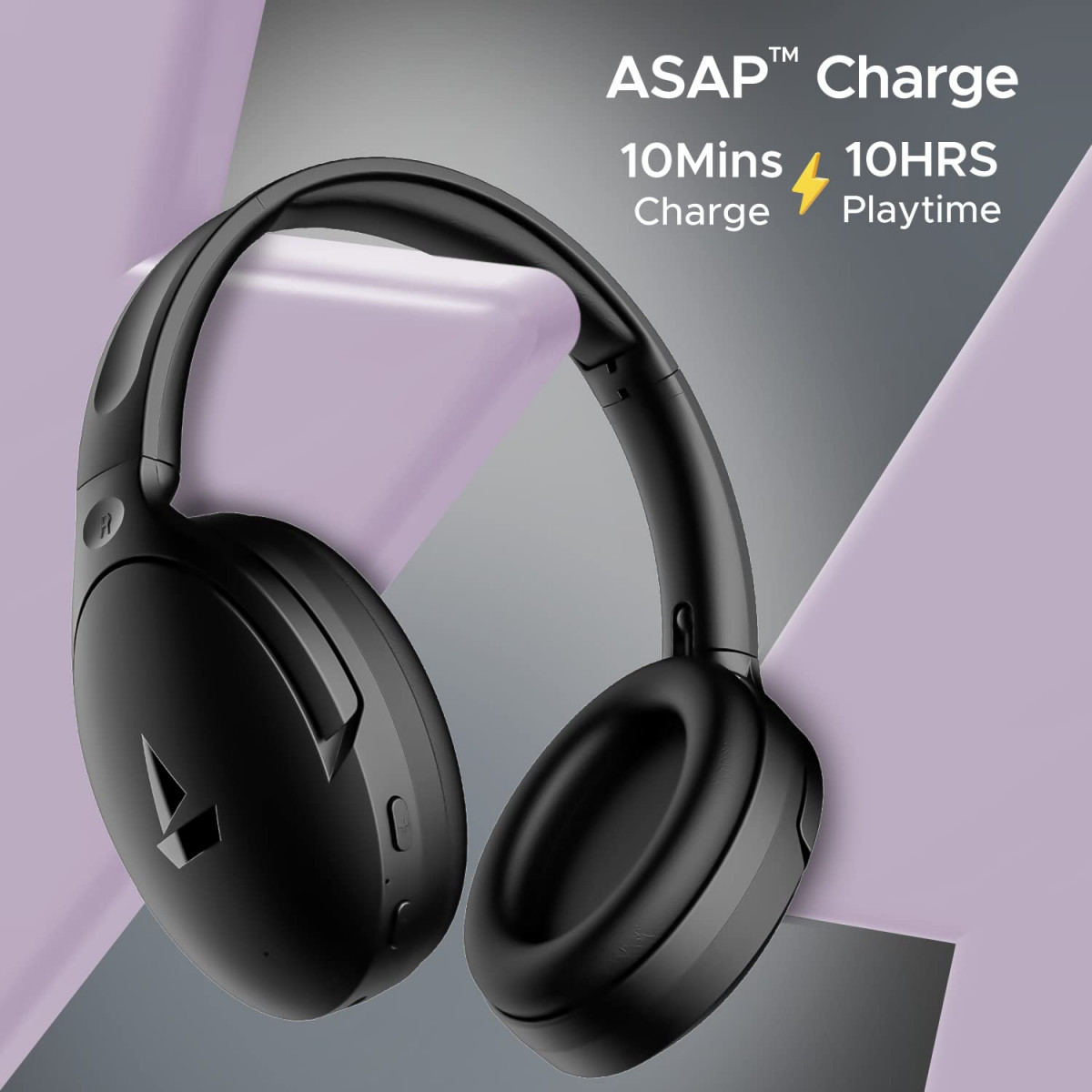 boAt Rockerz 551ANC Hybrid Active Noise Cancellation Headphones Black