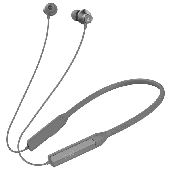 Image of boAt Rockerz Apex Bluetooth Wireless in Ear Earphones with Spatial Bionic Sound Powered by Dirac Virtuo™, Touch Sensors, Beast™ Mode, ENx™ Tech,30H Playtime,ASAP™ Charge(Classic Grey)
