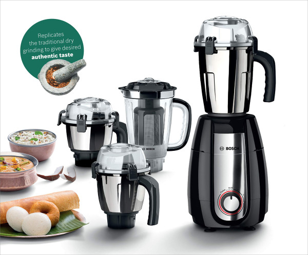 Image of Bosch Pro 1000W Mixer Grinder MGM8842MIN - Black
