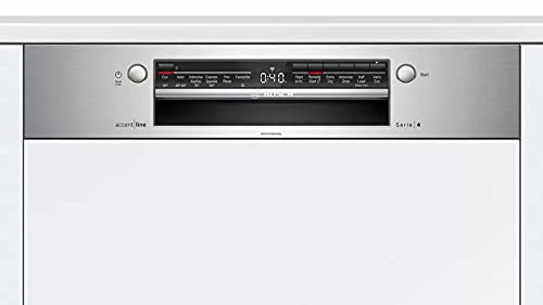 Bosch Serie 4 semi-integrated In Built dishwasher 60 cm Stainless steel SMI4IVS00I