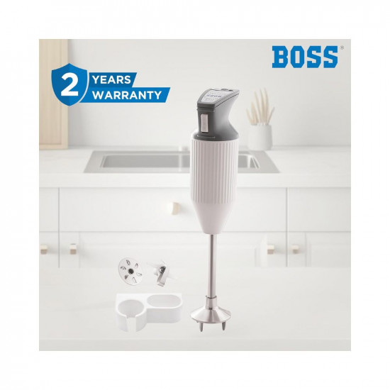 BOSS E111 Portable 125 Watt Hand Blender Grey