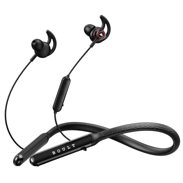 Image of Boult Audio Curve Max Bluetooth Earphones with 100H Playtime, Clear Calling ENC Mic, Dual Device Connectivity, Lowest Latency Gaming, 13mm Bass Driver, Made in India Neckband Wireless Earphone (Black)