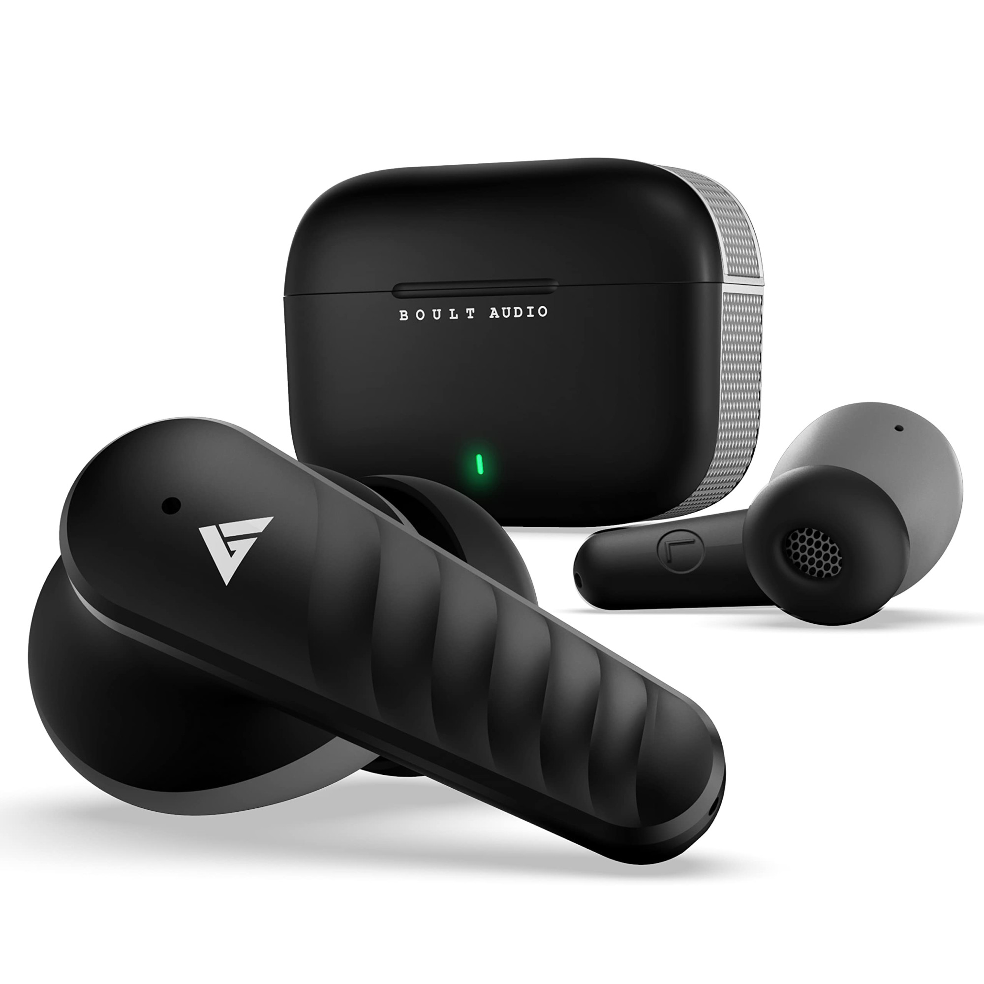 Boult Audio Rito TWS Earbuds with 45H Playtime Quad Mic Clear Calling ENC 50ms Xtreme Low Latency Gaming 10mm Rich Bass Driver Type-C Fast Charging IPX5 53 Bluetooth Wireless Ear Buds Blue