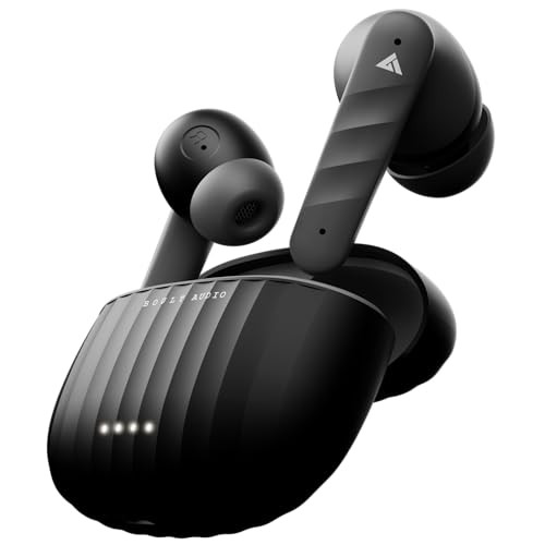 Boult Audio X45 Truly Wireless in Ear Earbuds with 40H Playtime 45ms Low Latency Gaming 4 Clear Calling ENC Mic 13mm Drivers Type C Fast Charging Bluetooth 53 Ear Buds TWS IPX5 Earpods Black