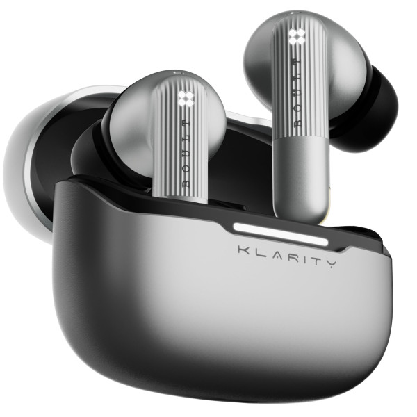 Image of Boult Klarity 3 6-Mic Hybrid ANC Upto 50dB in Ear Earbuds, Spatial Audio, Dual Device Pairing, 50H Playtime, Wind Noise Reduction 6 Mic Calling, Type-C Fast Charging, 13mm Bass Driver TWS (Grey)