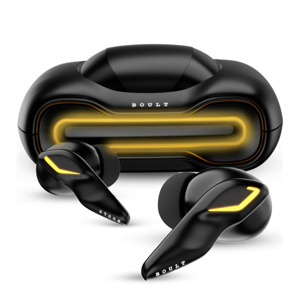Image of Boult Newly Launched Astra Truly Wireless in Ear Earbuds with 48H Playtime, Built-in App Support, 45ms Low Latency Gaming, Breathing LEDs, 13mm Bass Drivers Ear Buds, Made in India (Black Gloss)