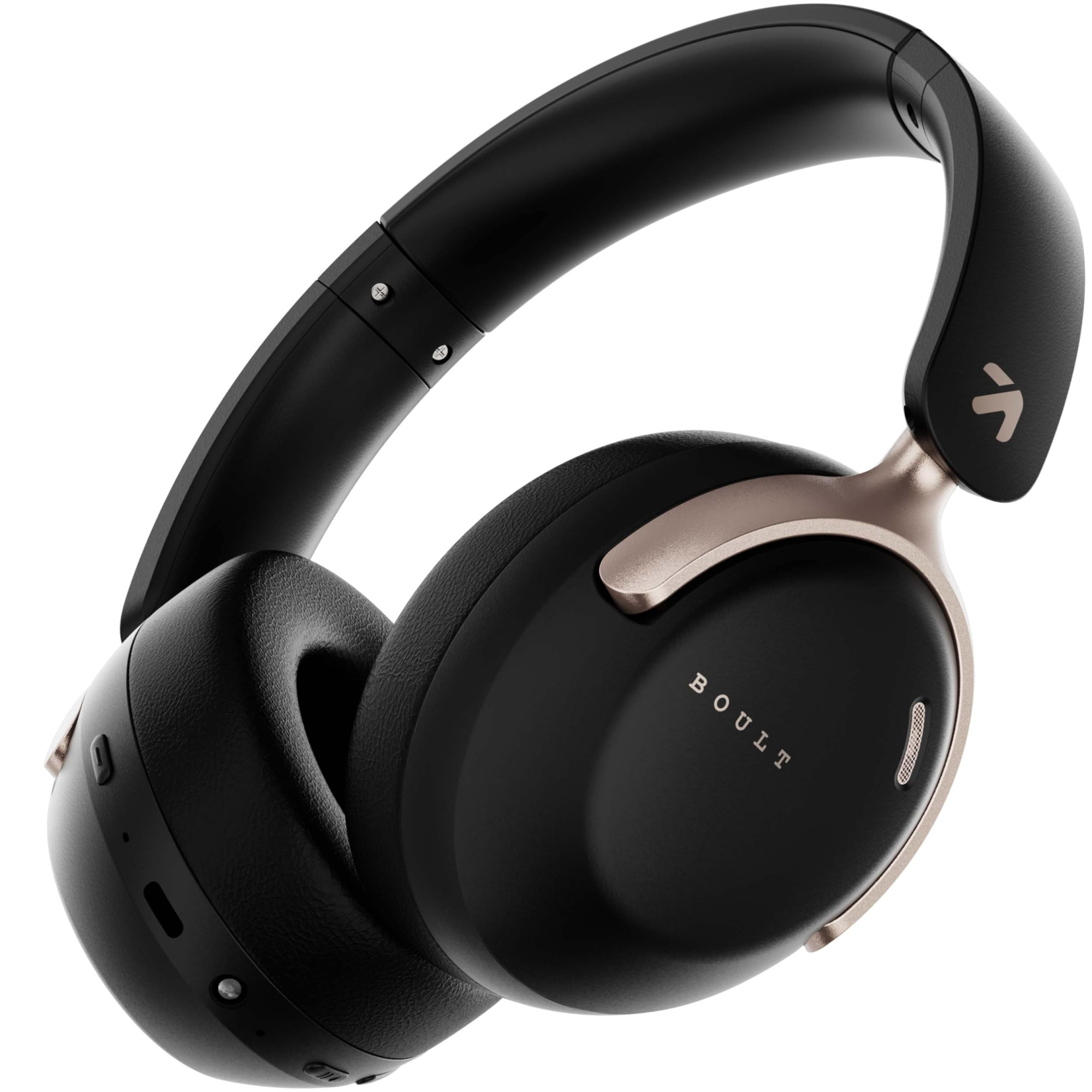 Boult Newly Launched Soniq Over Ear Bluetooth Headphones with 70H Playtime 40mm Bass Drivers Zen ENC Mic Type-C Fast Charging Dual Device Pairing BTv 54 AUX Option Wireless Headphones Black