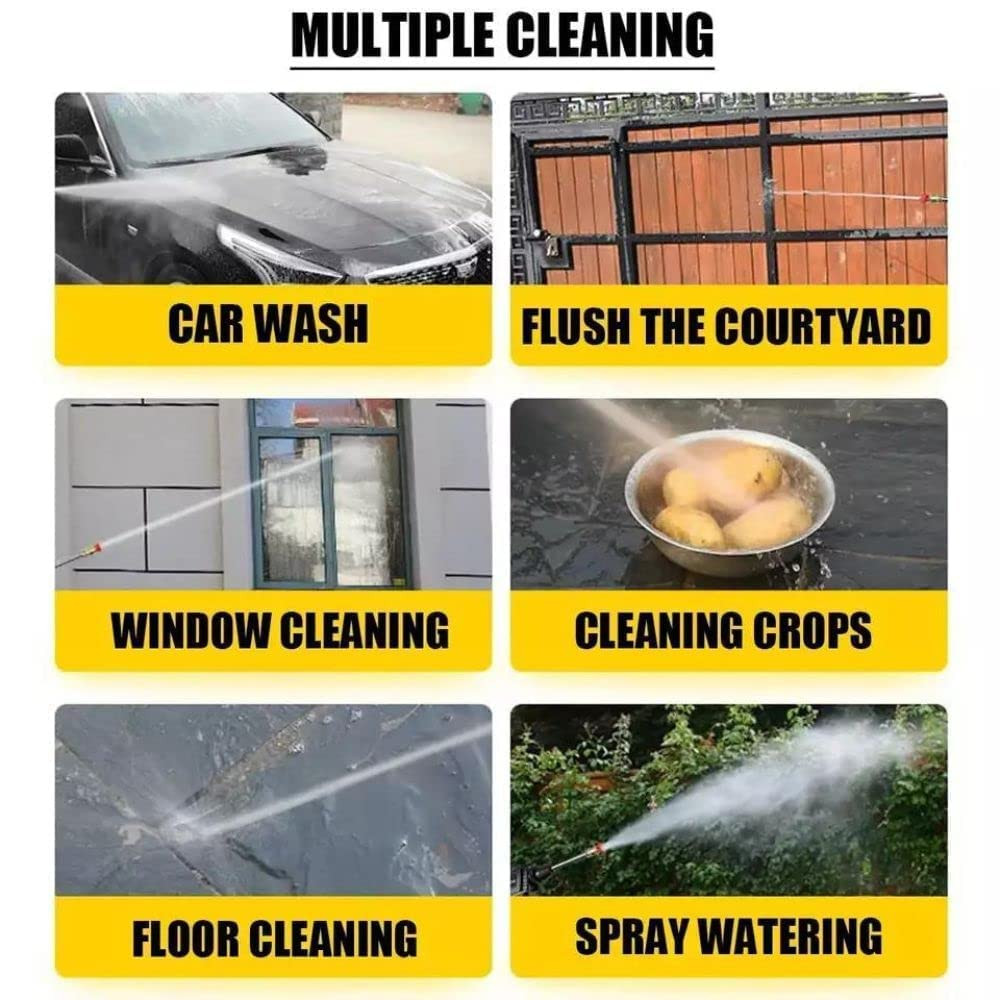 BRONTIX - Cordless Battery Powered Car Washer high Pressure Pump car Washing Machine Pressure Washer for car Washing car Foam Sprayer Bike Washing Machine Portable car Washer