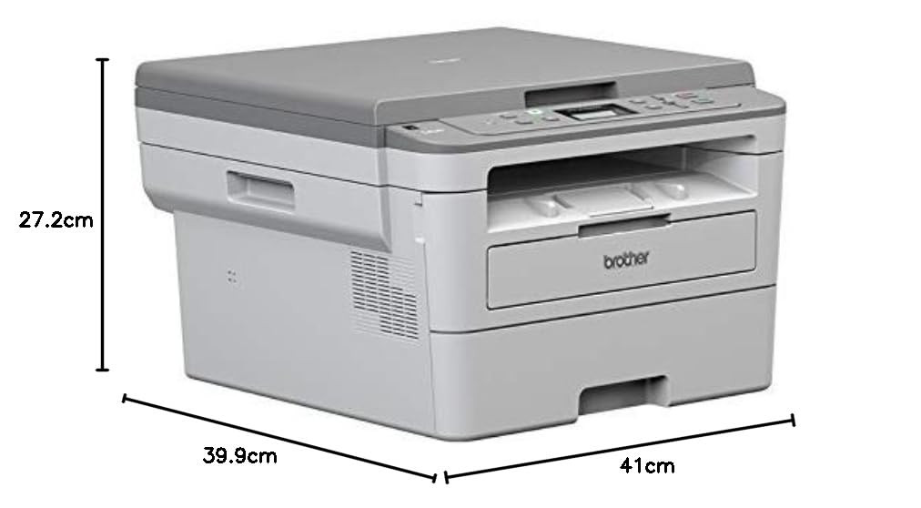 Brother DCP-B7500D Multi-Function Monochrome Laser Printer with Auto Duplex Printing Toner Box Technology Grey