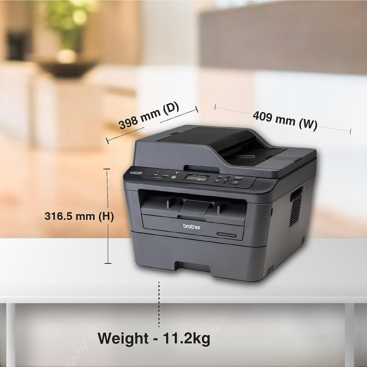 Brother DCP-L2541DW Multi-Function Monochrome Laser Printer with Wi-Fi Network Auto Duplex Printing