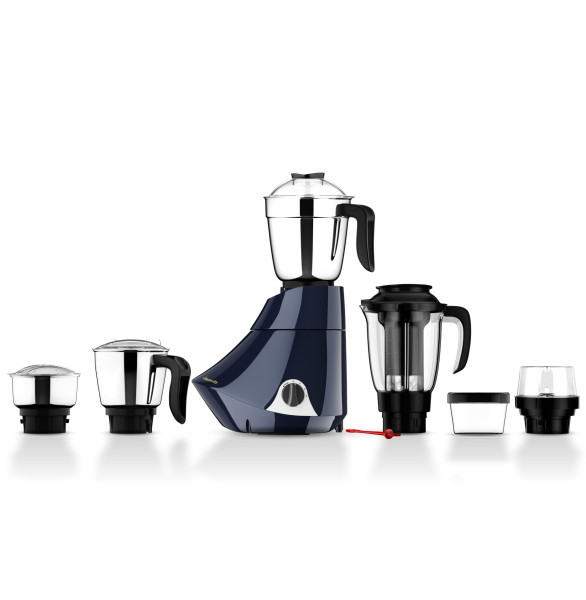 Image of Butterfly Smart Plus 750W Mixer Grinder with 5 Jars | Multipurpose Jars - 3 Stainless Steel,1 PC Juicer Jar &amp; 1 Grind &amp; Store Jar | Heavy Duty Motor | 2 Years Manufacturer Warranty | Ink Blue
