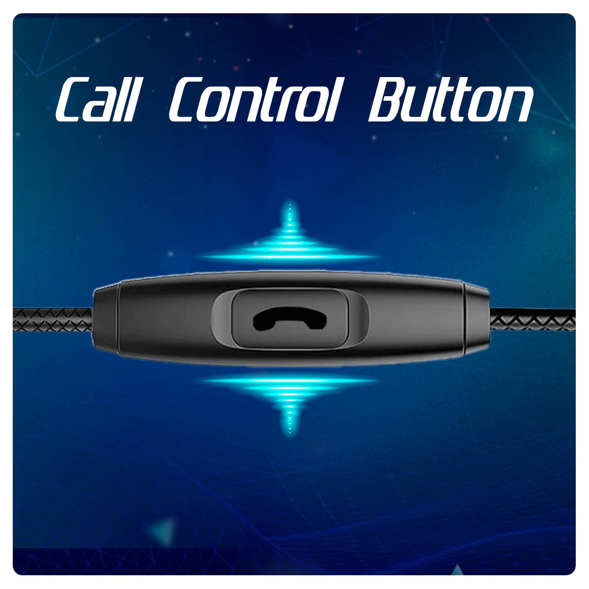 Cosmic Byte CB-EP-08 Gaming Wired in Ear Earphone with Detachable Microphone Dual 6mm Drivers for PC PS4 PS5 Xbox Mobiles Tablets Black