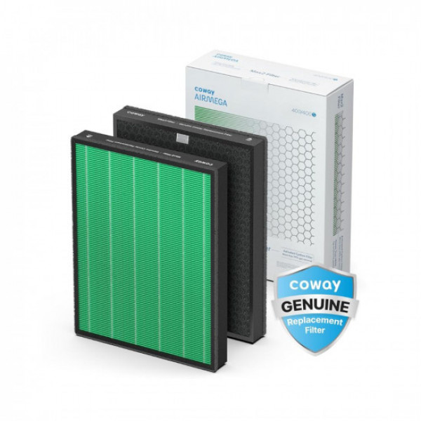 Image of Coway Airmega 400/400S Air Purifier Replacement Filter Set, Max 2 Green True HEPA and Active Carbon Filter, AP-2015-FP