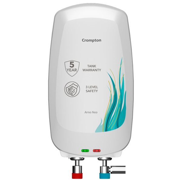 Image of Crompton Arno Neo 5 Litre Instant Water Heater | 3 kW Heating Element | Food Grade SS Tank | 6 Bar Pressure Rated | Advanced 3-Level Safety | 5 Years Tank Warranty