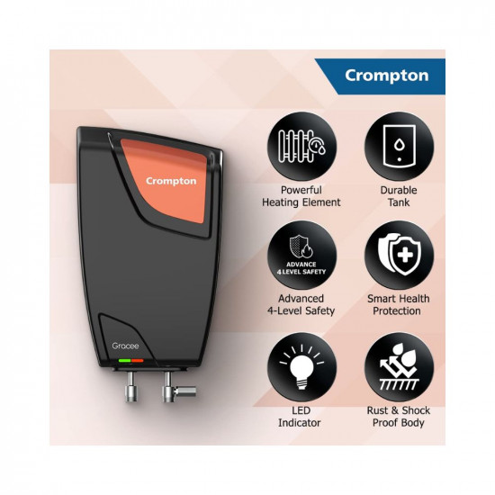 Crompton Gracee 5-L Instant Water Heater Geyser Wall Mounting