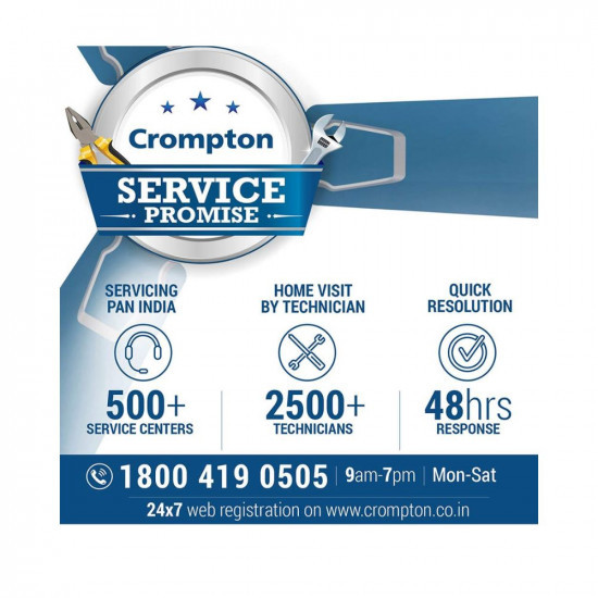 Crompton HS Plus 1200 mm 48 inch High Speed Energy Efficient 53W Ceiling Fan