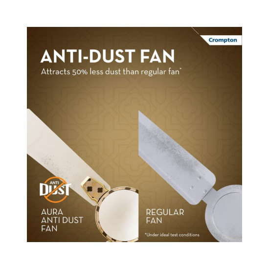 Crompton PREMION AURA2 DESIGNER 2D ARAB DESIGN ANTIDUST1200 mm 48 inch Ceiling Fan