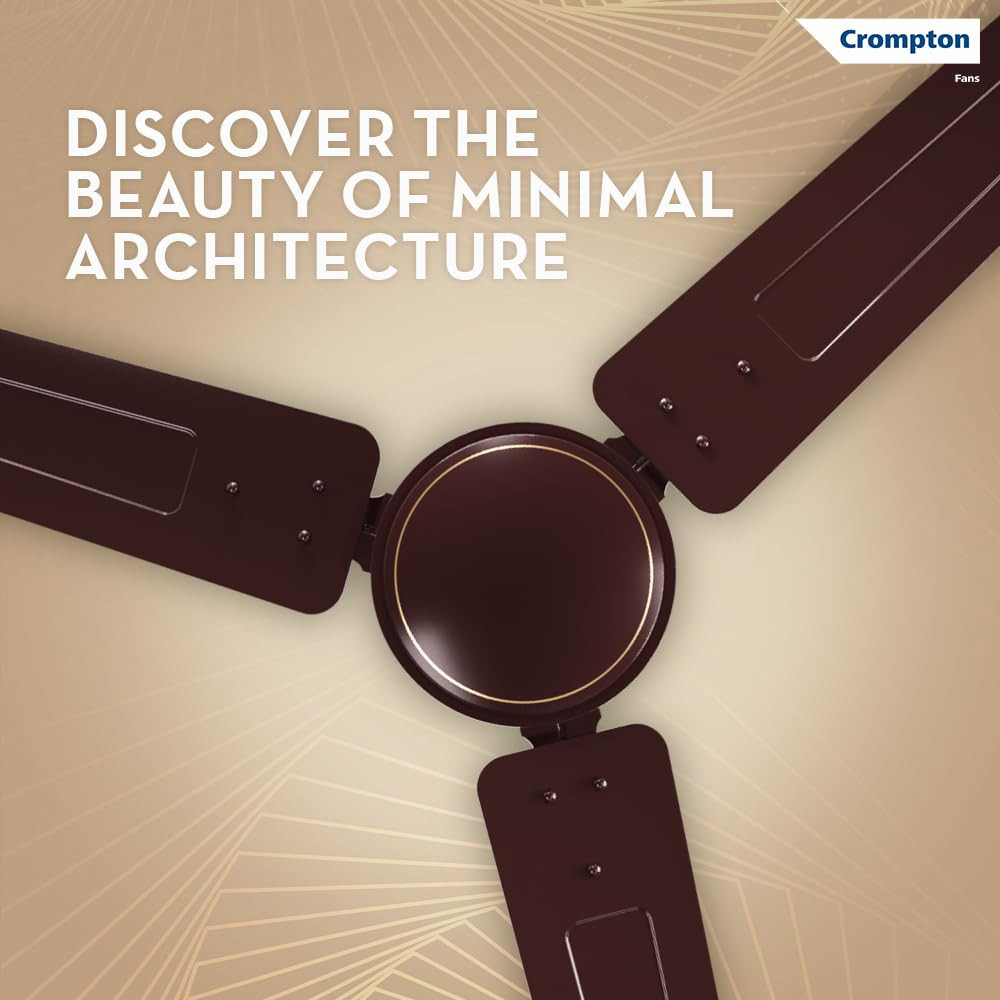 Crompton Surebreeze Sea Sapphira 1200 mm Ceiling Fan for Home  2026 Model  BEE Star Rated  Energy Efficient  Superior Air Delivery  High Speed  2 Year Brand Warranty  Lustre Brown