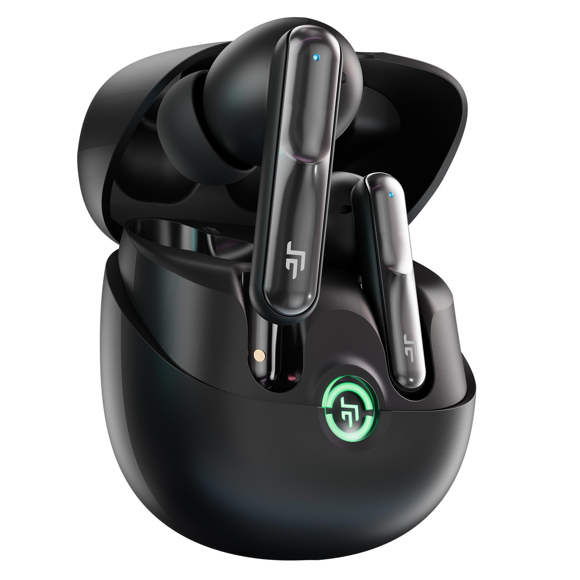 CrossBeats Sonic 3 TWS Ear Buds 30dB Hybrid ANC 360 Spatial Audio Bluetooth Earphones 40ms Low Latency Truly Wireless Gaming Buds with 3D Sound 100hr Playtime13mm Drivers Type C Fast Charge Black