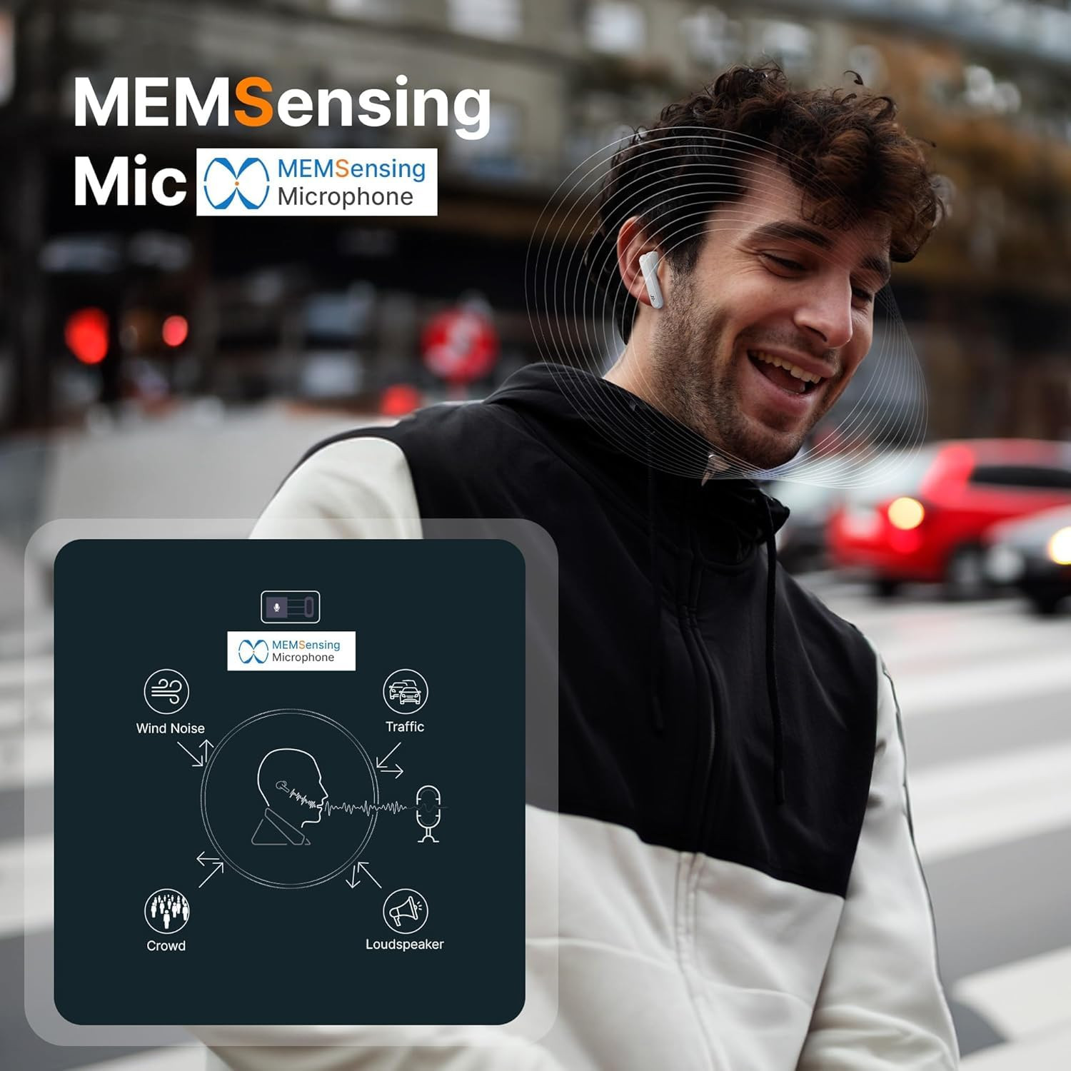 CrossBeats Sonic 3 TWS Ear Buds 30dB Hybrid ANC 360 Spatial Audio Bluetooth Earphones 40ms Low Latency Truly Wireless Gaming Buds with 3D Sound 100hr Playtime13mm Drivers Type C Fast Charge Black