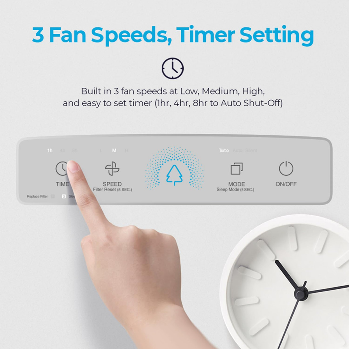 CUCKOO Air Purifier for Home - HEPA Filtration Removes 999 Smog Pollutants PM 03 Particles Real Time LED Air Quality Indicator Large Coverage Area upto 670 sqft 8 Yrs Warranty CAC-G0910FWH