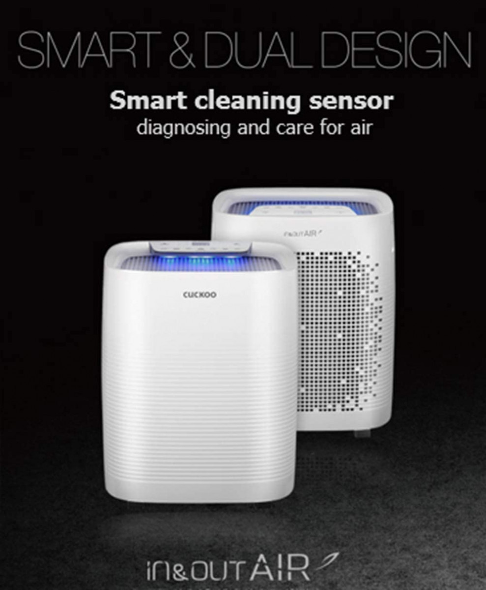 Cuckoo Air Purifier for Home Large Room Bedroom Office - True HEPA Filter PM 25 Traps 9997 Airpollutants Bacteria Viruses Odor Pet Dander Large Coverage Area 402 Sq ft