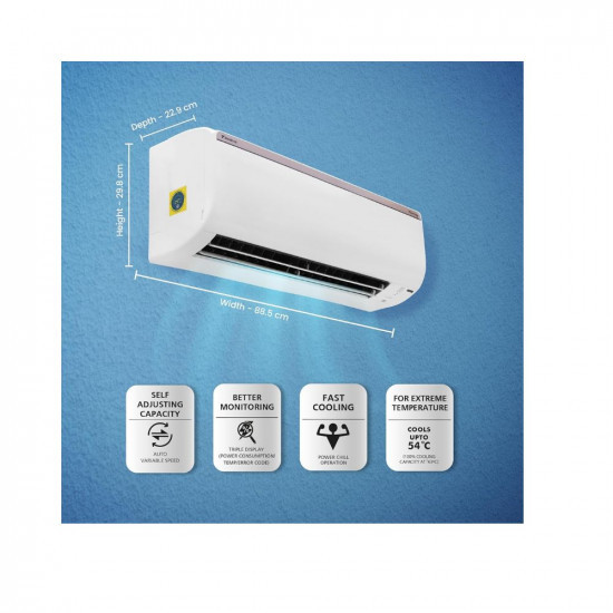 Daikin 15 Ton 3 Star Hot Cold Inverter Split AC Copper PM 25 Filter FTHT50UV White