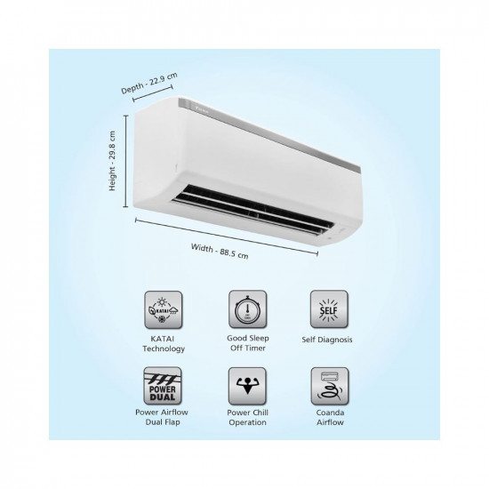 Daikin 15 Ton 3 Star KATAI Technology Fixed Speed Split AC Alloy PM 25 2022 FTL50UV16V7 White