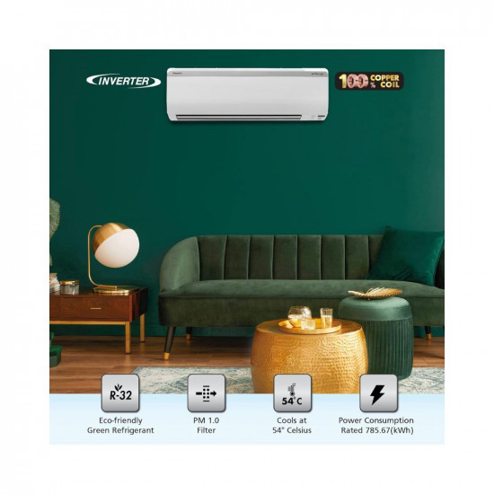 Daikin 15 Ton 5 Star Inverter Split AC Copper PM 10 Filter 2022 Model JTKJ50U White