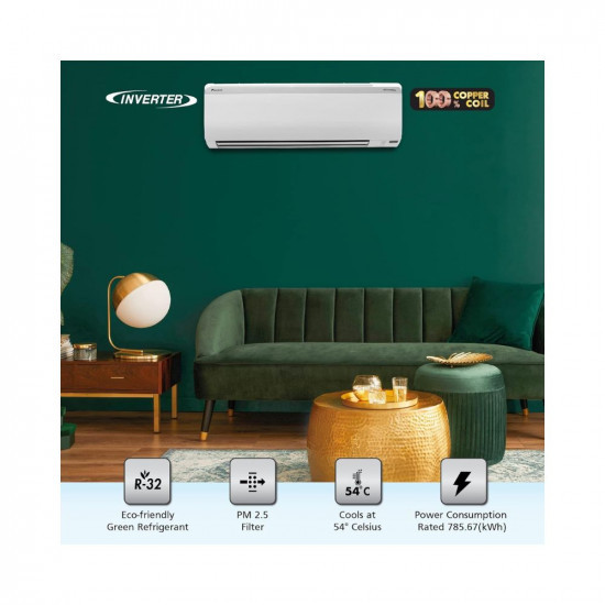 Daikin 15 Ton 5 Star Inverter Split AC Copper PM 25 Filter 2022 Model MTKM50U White