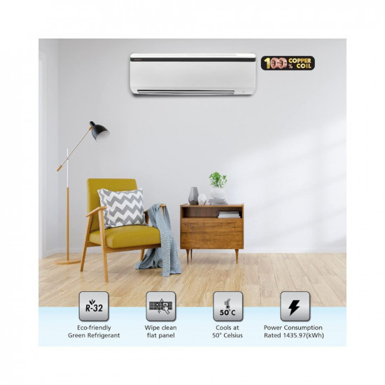 Daikin 18 Ton 1 Star Fixed Speed Split AC Copper Anti Bacterial Filter 2022 Model FTE60UV16 White