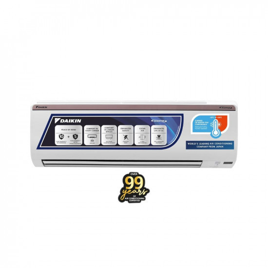Daikin 18 Ton 3 Star Hot Cold Inverter Split AC Copper PM 25 Filter FTHT60UV White