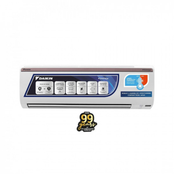 Image of Daikin 1.8 Ton 3 Star Hot &amp; Cold Inverter Split AC (Copper, PM 2.5 Filter, FTHT60UV, White)