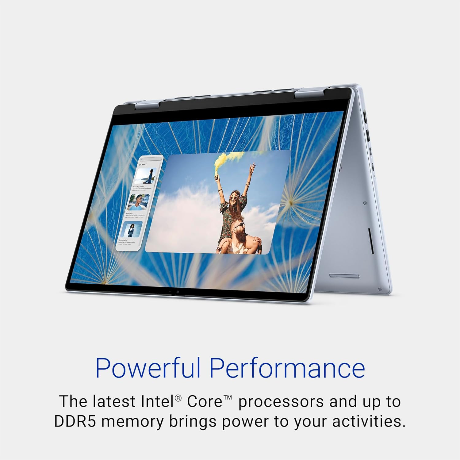 Dell Thin Light Inspiron 7440 2in1 Laptop Intel Core 3 100U Processor 8GB 512GB SSD 14 3562cm FHD 250nits Display Touch Backlit KB FPR Win 11 MSO2115 Months McAfeeIce Blue171kg