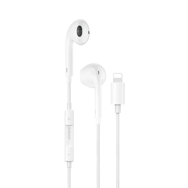Image of DUDAO X14+ Lightning Earphones | 14mm Hi-Fi Stereo Sound | Noise Cancelling Headset with Mic &amp; Volume Control | New Tuning Hole Design | Compatible with iPhone 14/13/12/11/X/XS/XR/8/7