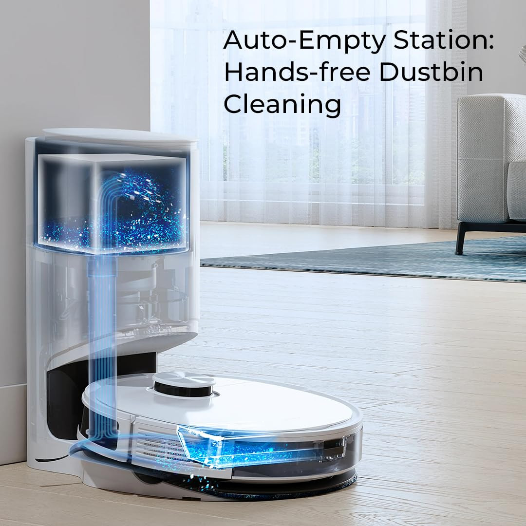 ECOVACS Deebot N10 Plus 2-In-1 Robot Vacuum Cleaner2023 Launch4300Pa Powerful SuctionCovers 4000 Sq Ft In One ChargeAdvanced Dtof Technology With True Mopping 20 Deebot N10 PlusWhiteRobotic