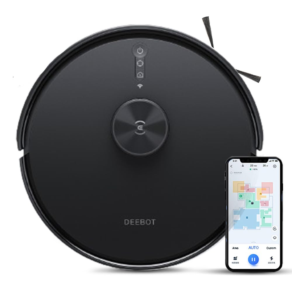 ECOVACS Deebot Y1 PRO 2-in-1 Robot Vacuum Cleaner 2024 New Launch 6500 Pa Powerful Suction 5200 mAh Battery Covers 3500 Sq Ft in One Charge Advanced Navigation Technology True Mapping