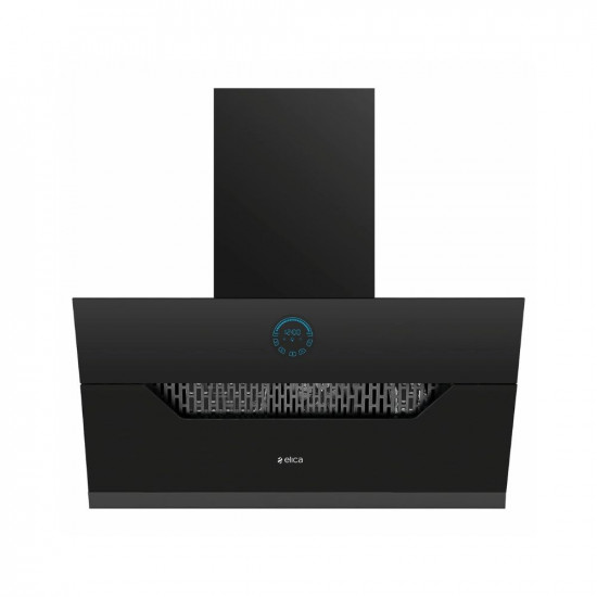 Elica 90 cm 1350 m3hr Filterless Auto Clean Angular Chimney with 15 Years Warranty EFL 107 HAC LTW VMS 90 Touch Palm Sensor Control Black