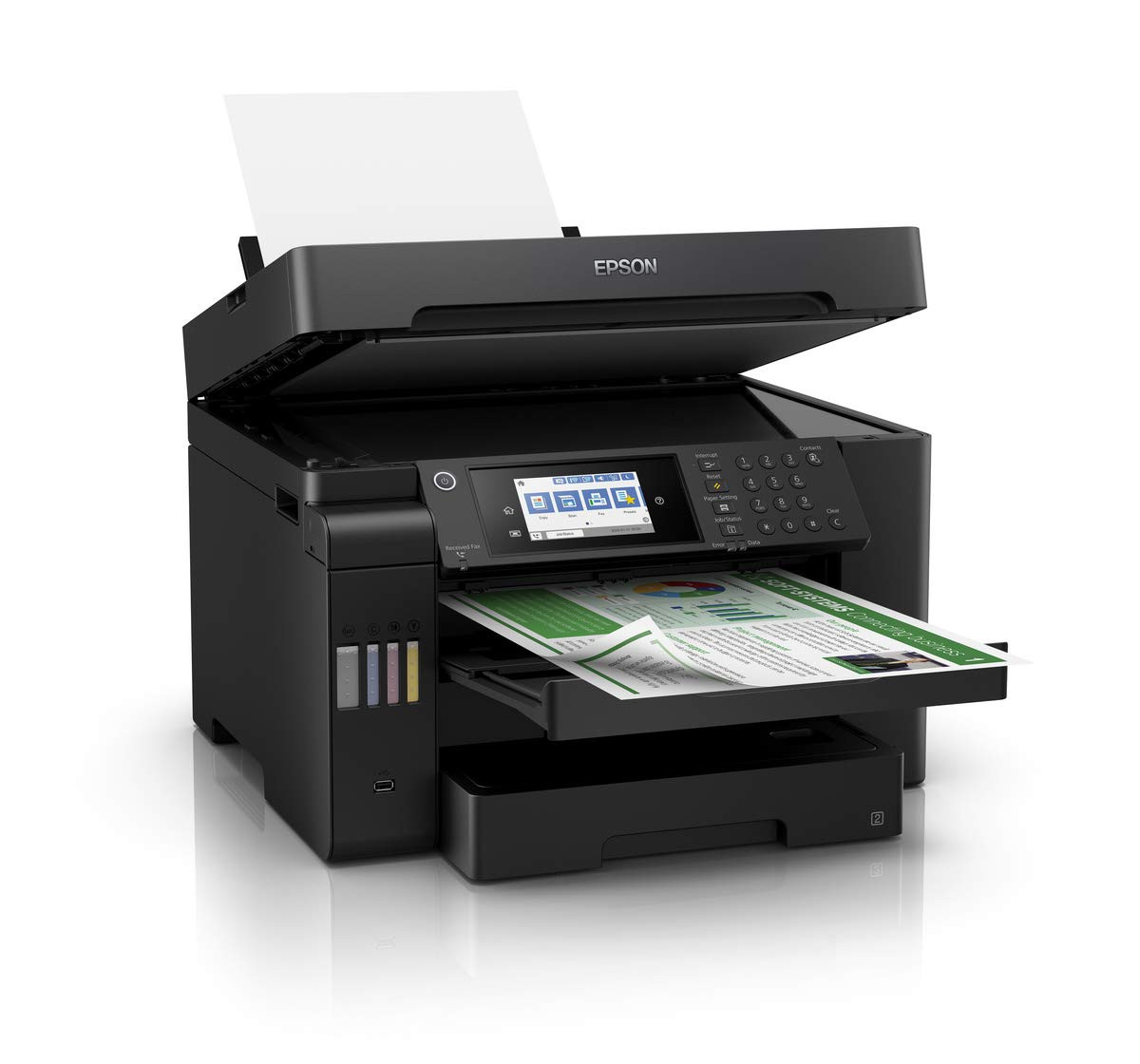Epson EcoTank L15150 Print Scan Copy Fax ADF Auto DuplexWiFiNetwork A3 Printer Black Medium