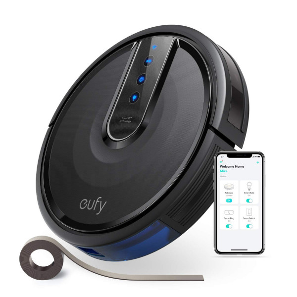 Image of Eufy by Anker, BoostIQ RoboVac 35C, Robot Vacuum Cleaner, Wi-Fi, Upgraded, Super-Thin, 1500Pa Strong Suction, Touch-Control Panel, 6ft Boundary Strips, Cleans Hard Floors to Medium-Pile Carpets