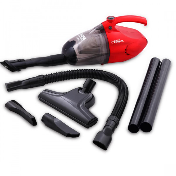 Image of Eureka Forbes Compact 700 Watts Powerful Suction &amp; Blower Vacuum Cleaner with Washable HEPA Filter &amp; 6 Accessories,Compact,1 Year Warranty,Light Weight &amp; Easy to use (Red &amp; Black)