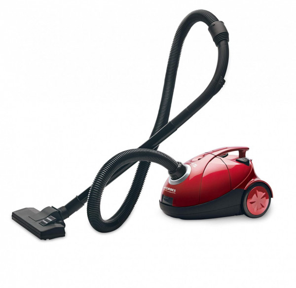 Image of Eureka Forbes Quick Clean DX Vacuum Cleaner with 1200 Watts Powerful Suction Control, 3 Free Reusable dust Bag worth Rs 500, comes with multiple accessories, dust bag full indicator (Red), standerd