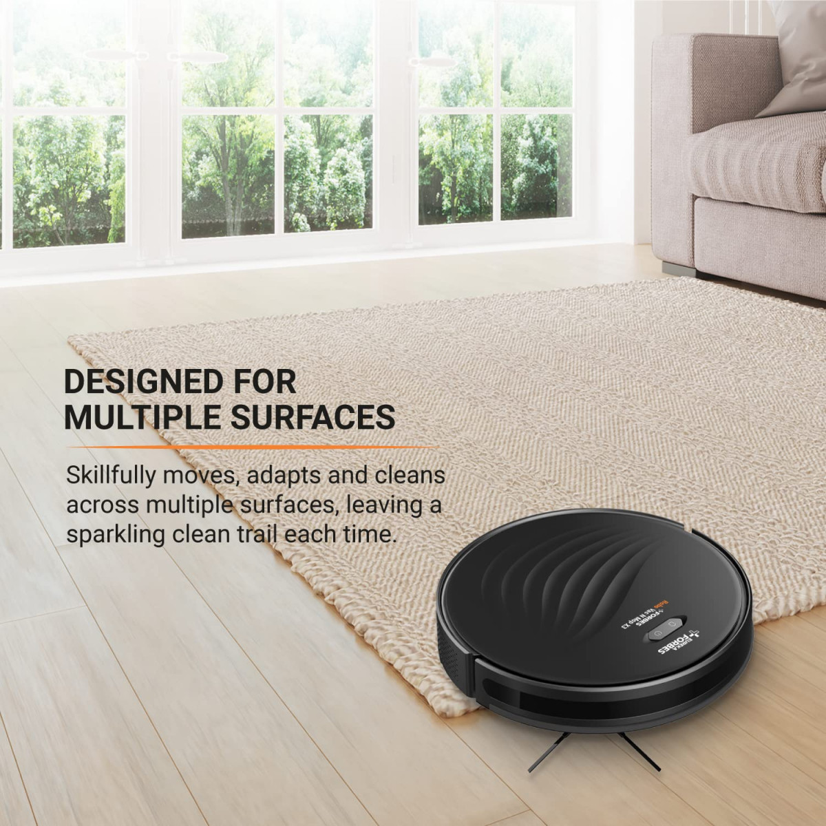 Eureka Forbes Robo Vac N Mop NUO Wet Dry Robotic Vacuum CleanerGyroscope NavigationApp Based ControlMultisurface Cleaning Vacuum Cleaner