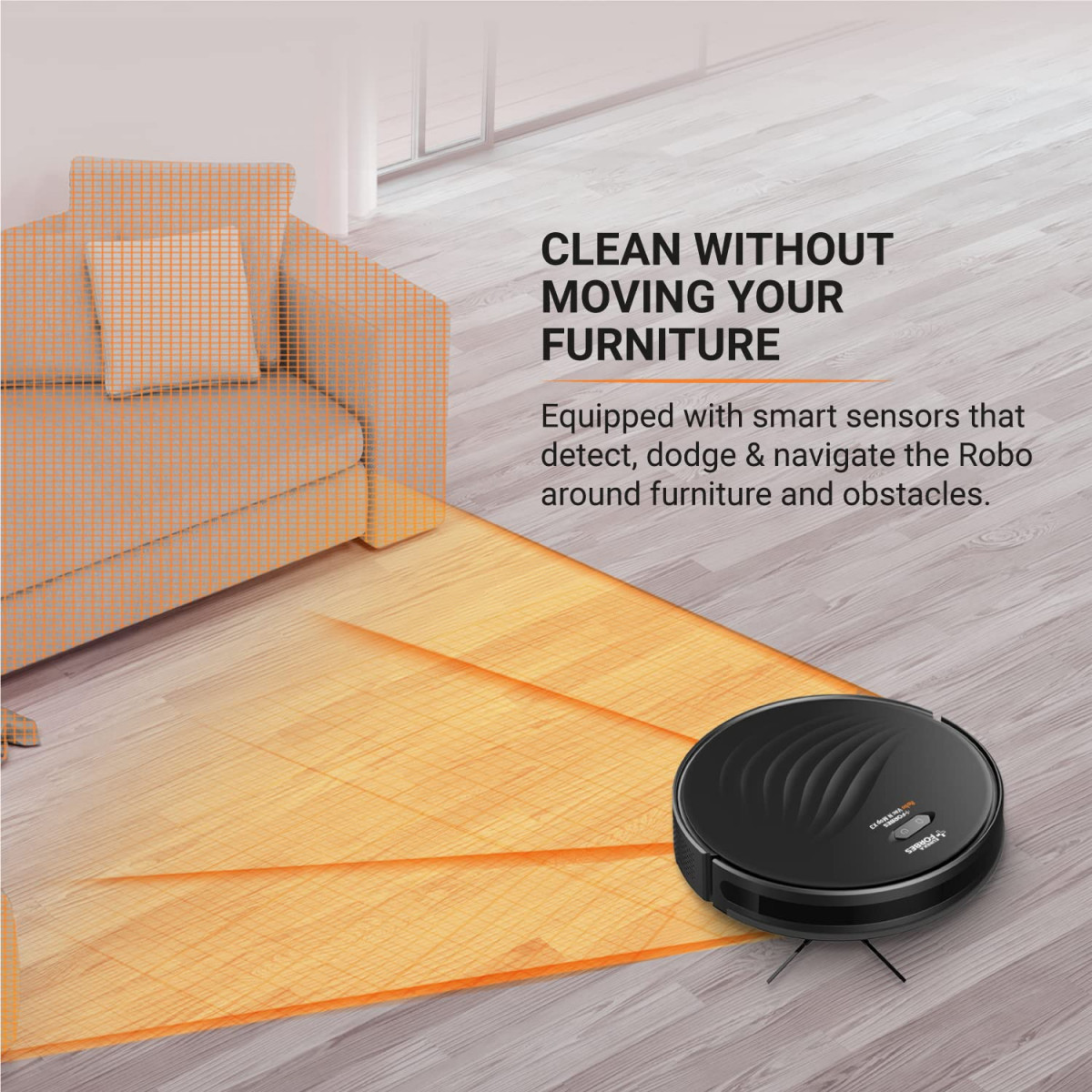 Eureka Forbes Robo Vac N Mop NUO Wet Dry Robotic Vacuum CleanerGyroscope NavigationApp Based ControlMultisurface Cleaning Vacuum Cleaner